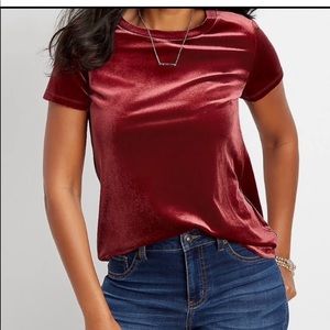 Maurice’s Velvet top size 1